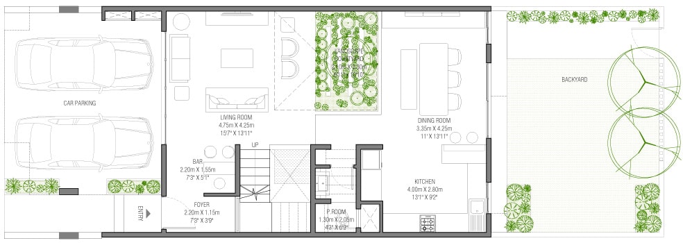 3BHK Ground Floor