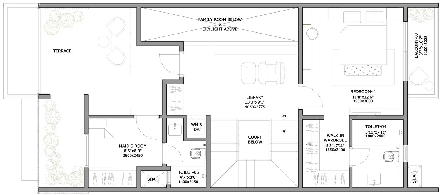 4BHK Second Floor