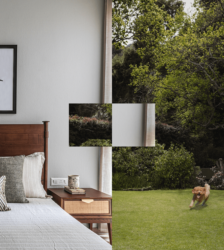 Mobile view showcasing the property's blend of nature and luxury, emphasizing a balanced lifestyle.